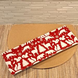 Food Network Modern Hoilday 15.25" Treat Tray. Cookie Platter.  Forest Animals